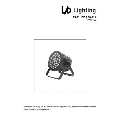 ĐÈN PAR LED -LD2012 / 20x12W-LD LIGHTING-CHINA