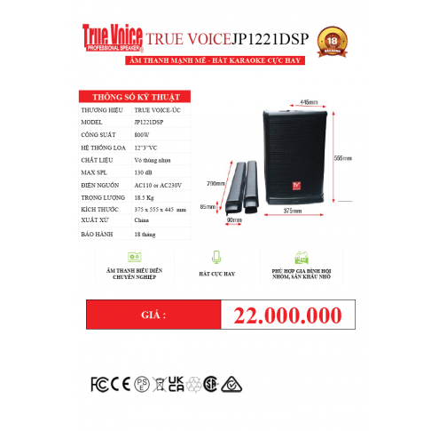 Hệ thống loa cột array JP1221DSP