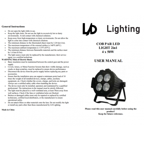 ĐÈN COB LED LIGHT 4X50W